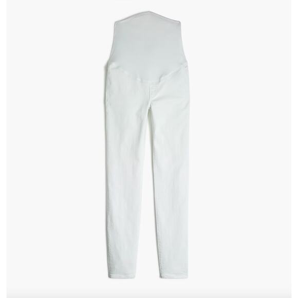J.Crew White Maternity Jean Signature Stretch Waistband Skinny Straight US 27 - Picture 4 of 12